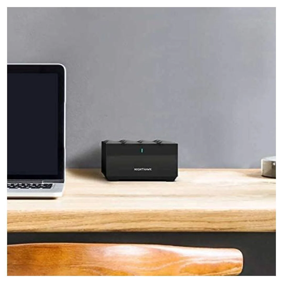 NETGEAR Nighthawk MK63S AX1800 Whole Home Mesh Wi-Fi 6 System (Black, 3-Pack, Refurbished) - Image 4