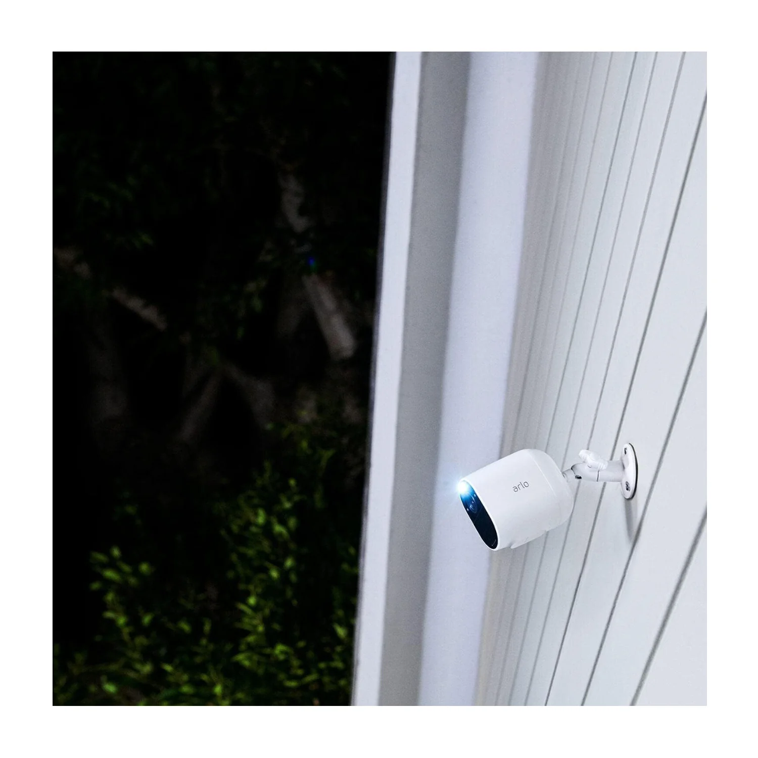 Arlo Essential Spotlight 4 Camera Security System with Solar Power Panel (White) - Image 3