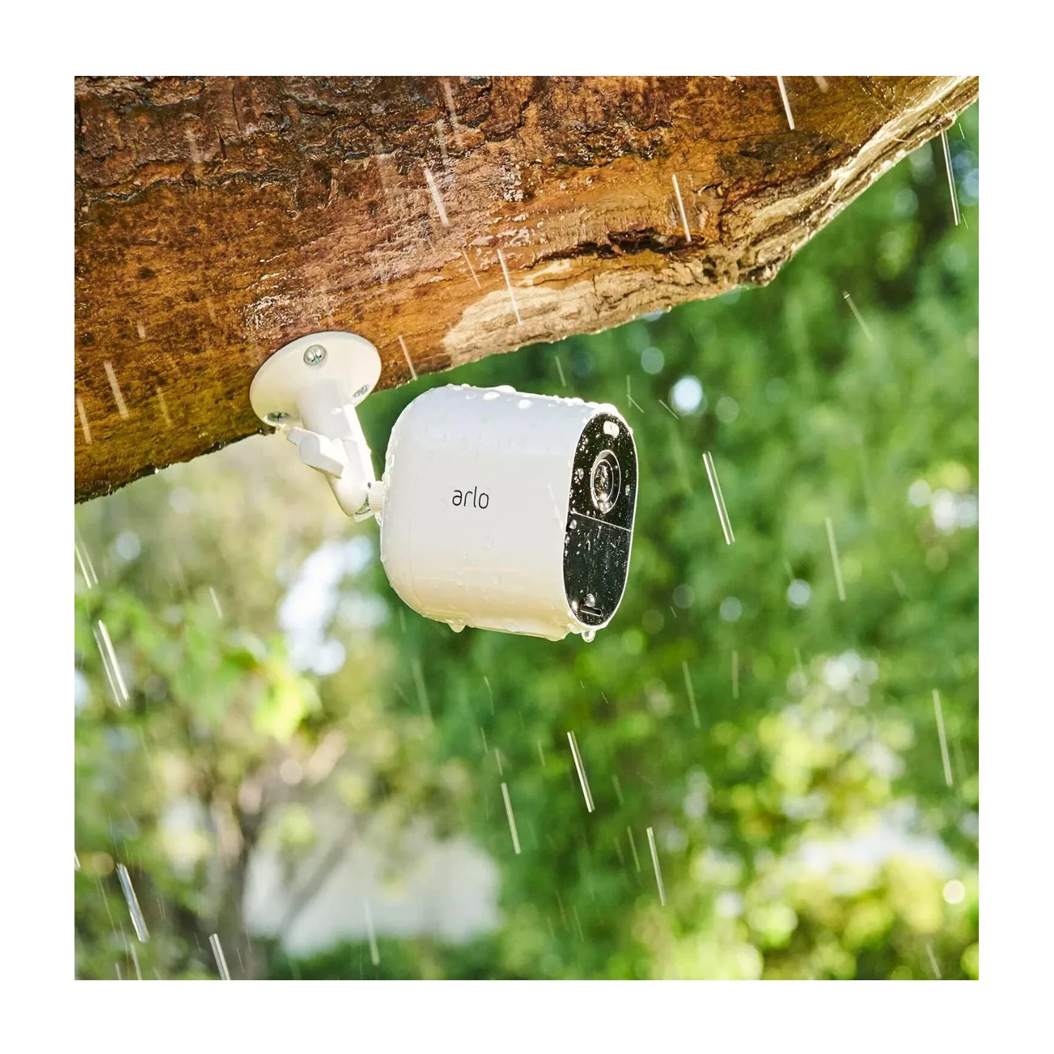 Arlo Essential Spotlight 4 Camera Security System with Solar Power Panel (White) - Image 5