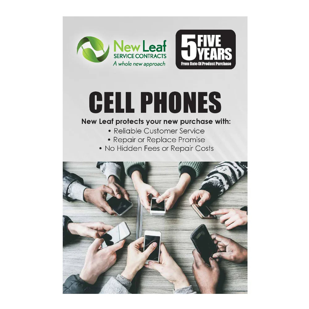 New Leaf 5-Year Cell Phones Service Plan for Products Retailing Under $1500