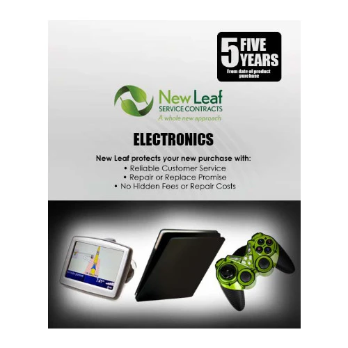 New Leaf 5-Year Mobile Electronics Service Plan for Products Retailing Under $1000
