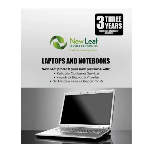 New Leaf 3-Year Laptops/Notebooks Service Plan for Products Retailing Under $500