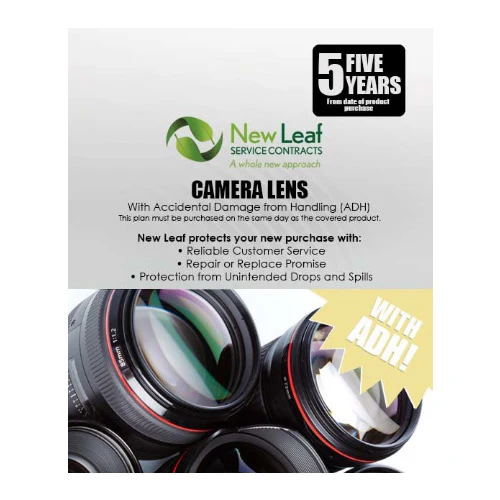 New Leaf 5-Year Camera Lens Service Plan with ADH for Products Retailing Under $1,000