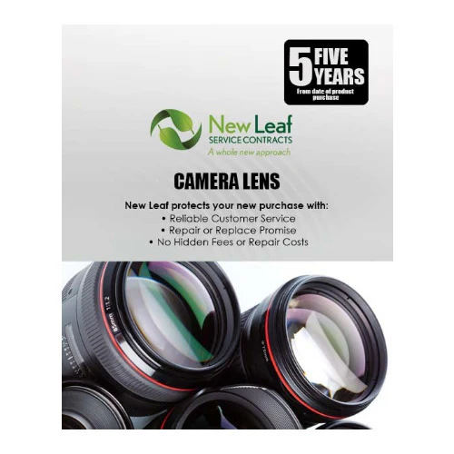 New Leaf 5-Year Camera Lens Service Plan for Products Retailing Under $6,500