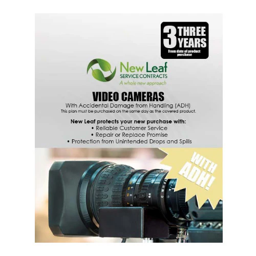 New Leaf 3-Year Video Cameras Service Plan with ADH for Products Retailing Under $3000