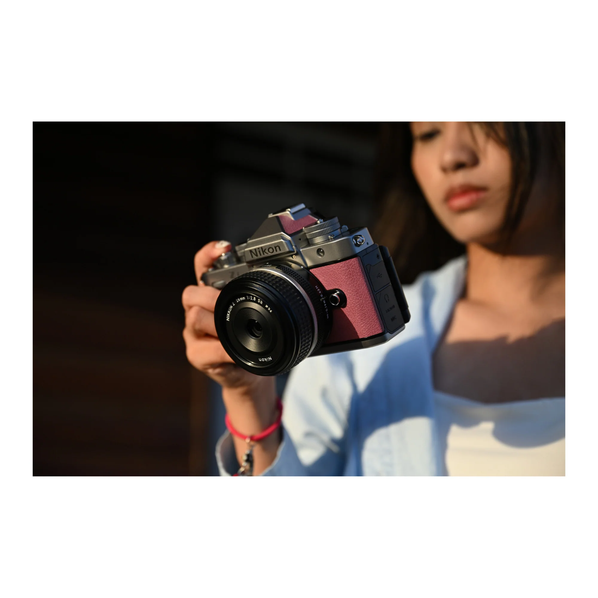 Nikon Zf Mirrorless Camera with 24.5MP Full Frame Sensor (Silver and Mauve Pink) - Image 6