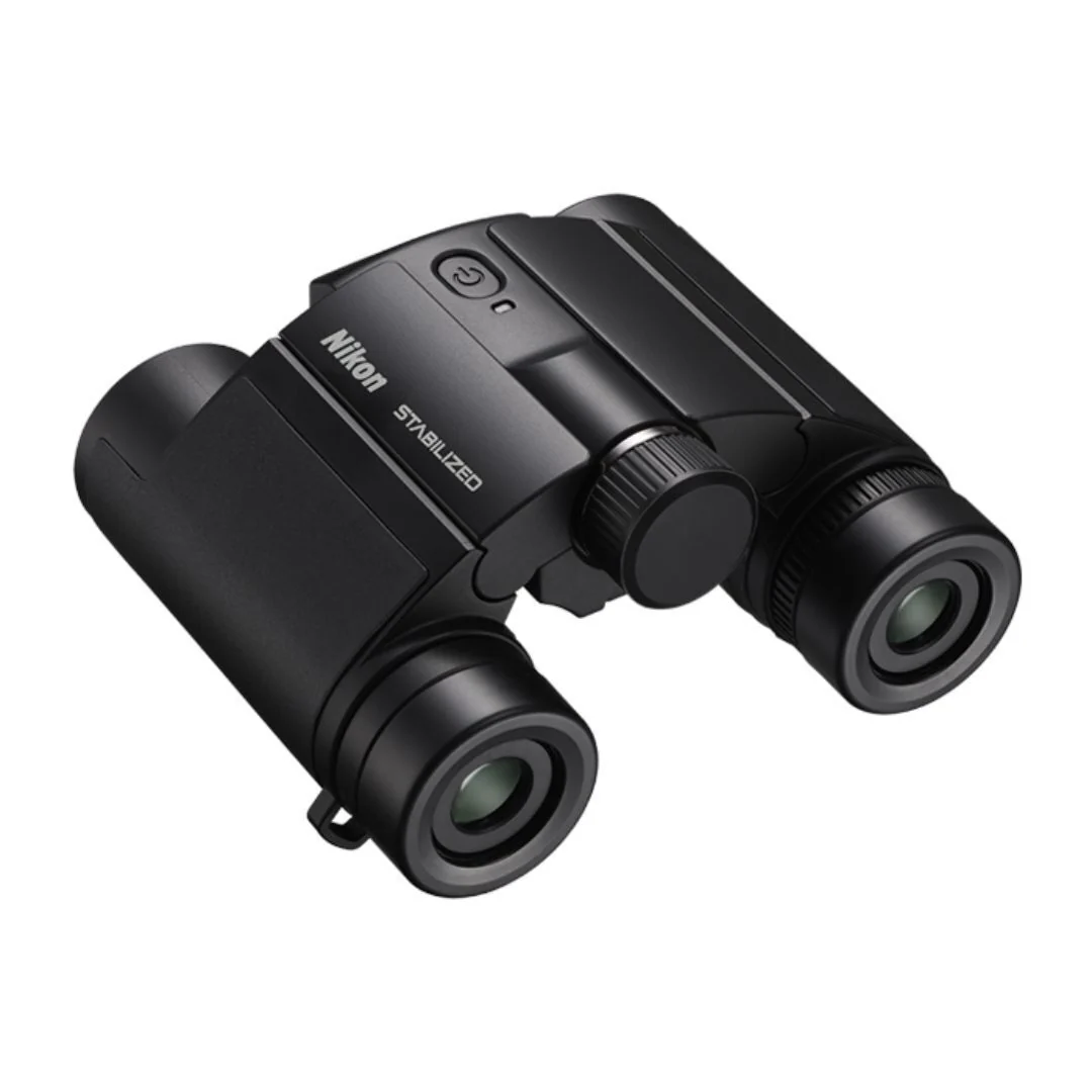 Nikon 12x25 S Dual-Hinge Design Stabilized Binoculars with Multilayer Lens Coatings (Black) - Image 4