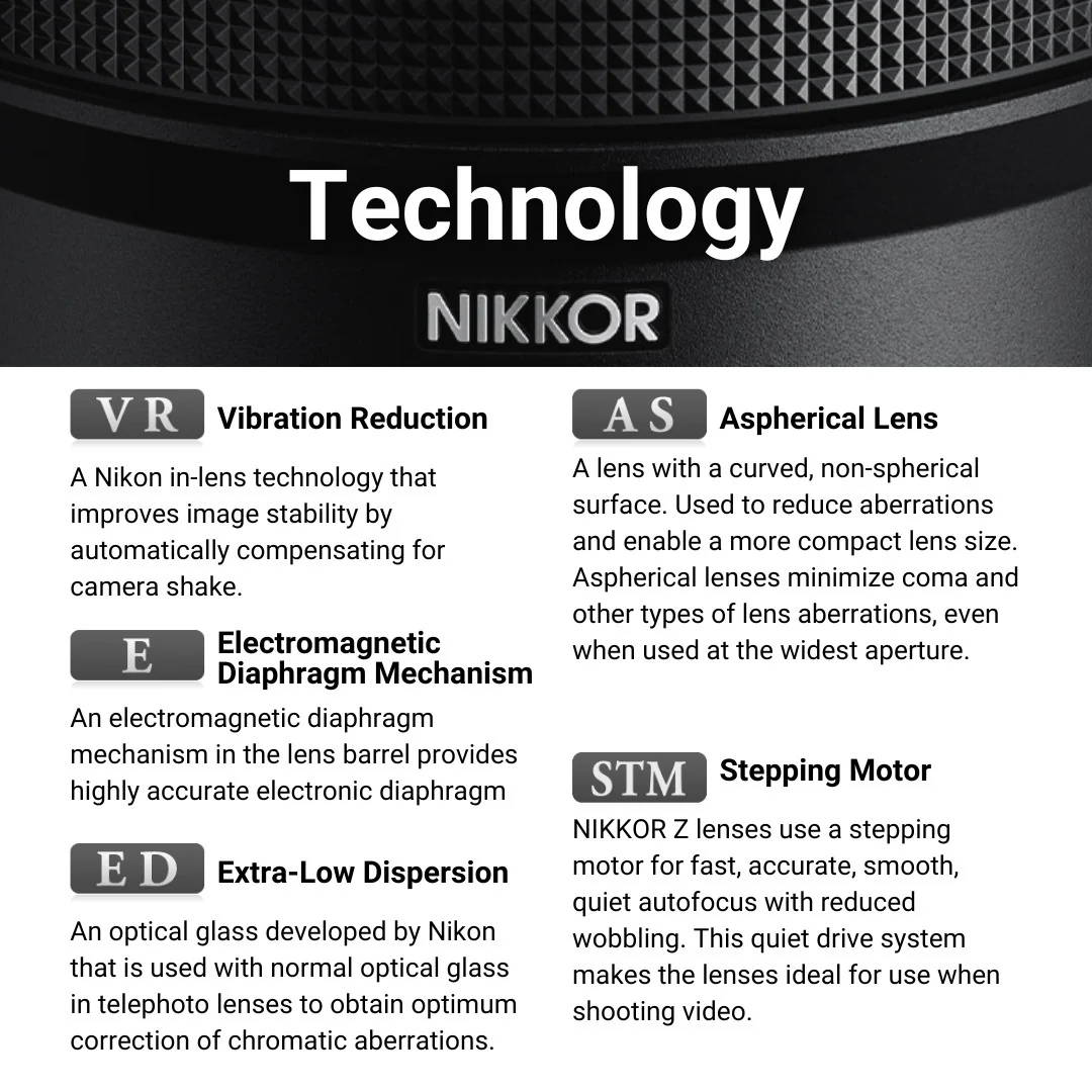 Nikon Z 28-400mm F4-8 VR Full-Frame Z-Mount Lens with 77mm 3-Piece UV, CPL, FLD Filter Kit Bundle - Image 6