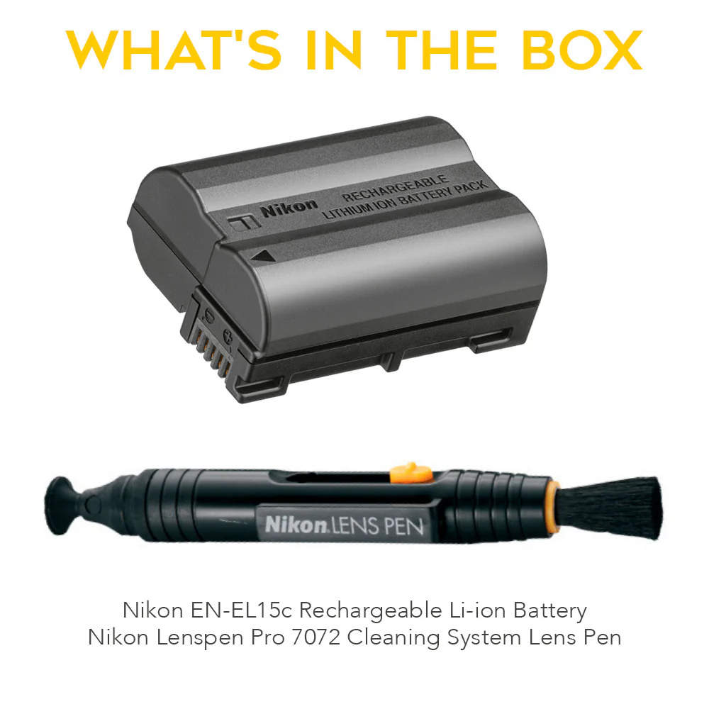 Nikon EN-EL15c Rechargeable Li-ion Battery with Nikon Lenspen Pro 7072 Cleaning Lens Pen Bundle - Image 6