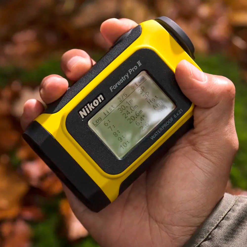 Nikon Forestry Pro II Laser Rangefinder with Lens Pen, Retractable Rangefinder Tether, and Batteries - Image 7