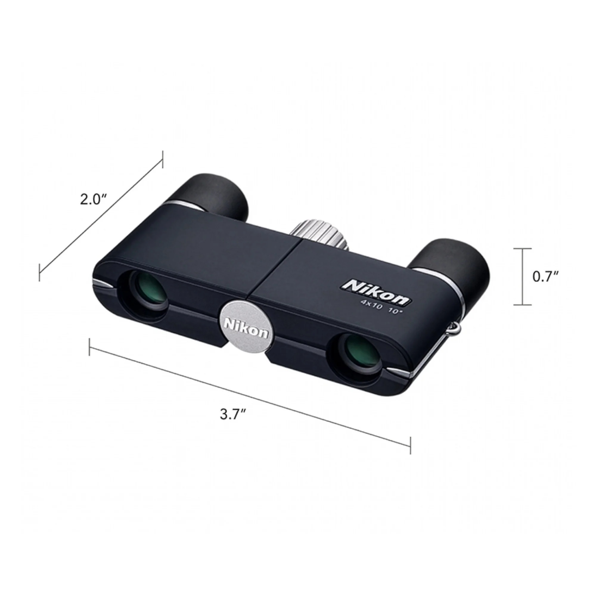 Nikon 4x10D CF Pocket Binoculars (Dark Navy) with Bag and Accessories Bundle - Image 7