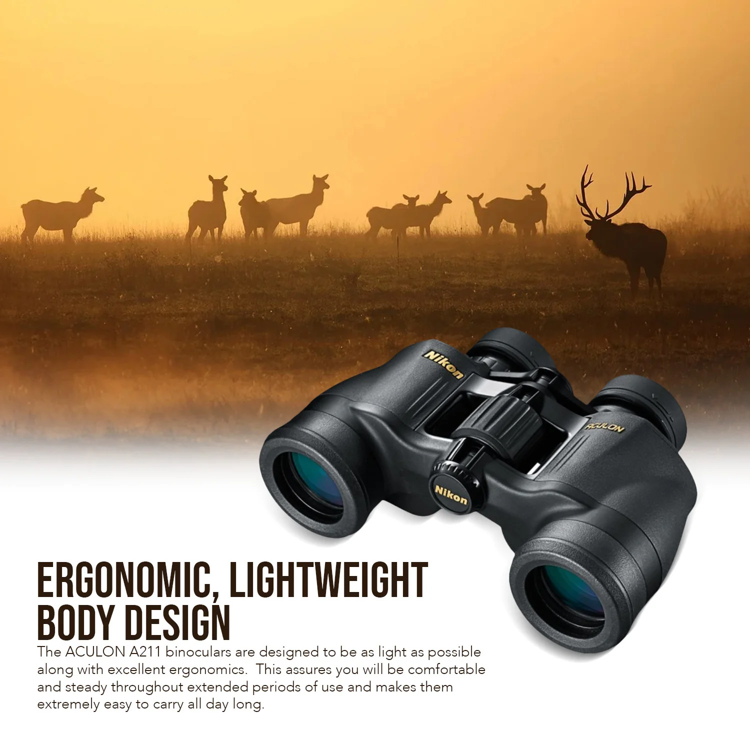 Nikon Aculon 7x35 A211 Central Focus Binocular with Aspherical Multi-Coated Eco-Glass Lenses Bundle - Image 4