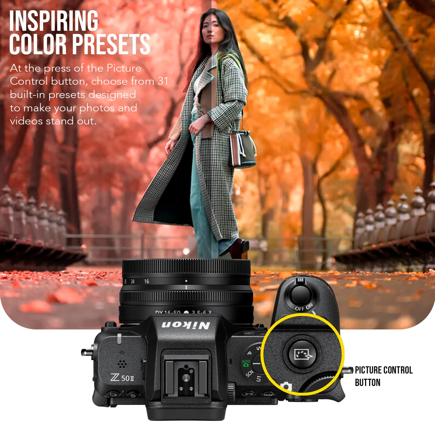 Nikon Z50 II 20.9 MP DX-Format Lightweight and Compact Mirrorless Camera with 16-50mm Lens Bundle - Image 4