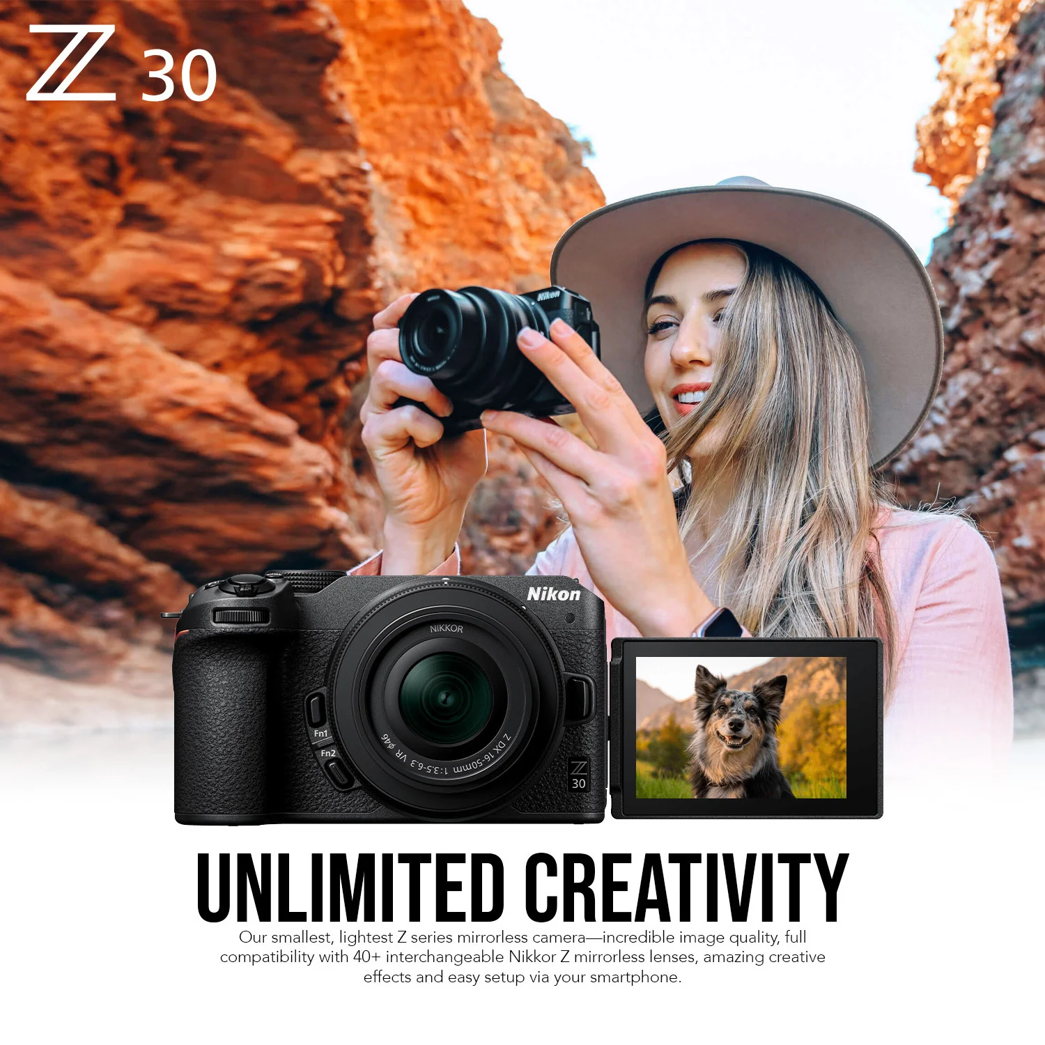 Nikon Z 30 Mirrorless Body Camera and NIKKOR Z DX 12 to 28mm Lens with FTZ II Mount Adapter Bundle - Image 2