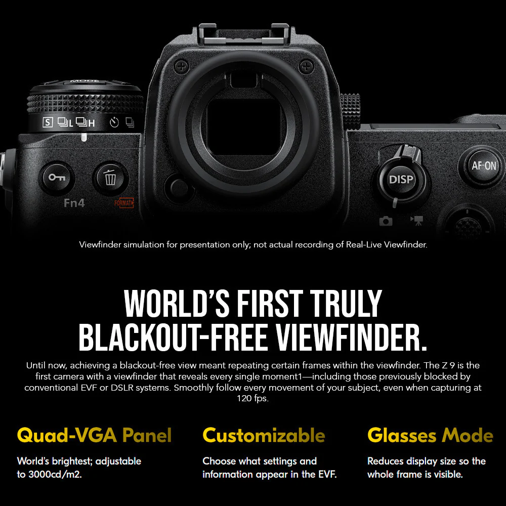 Nikon Z 9 Mirrorless Digital Camera (Body Only) with CFexpress Memory Card and Camera Bag Bundle - Image 3