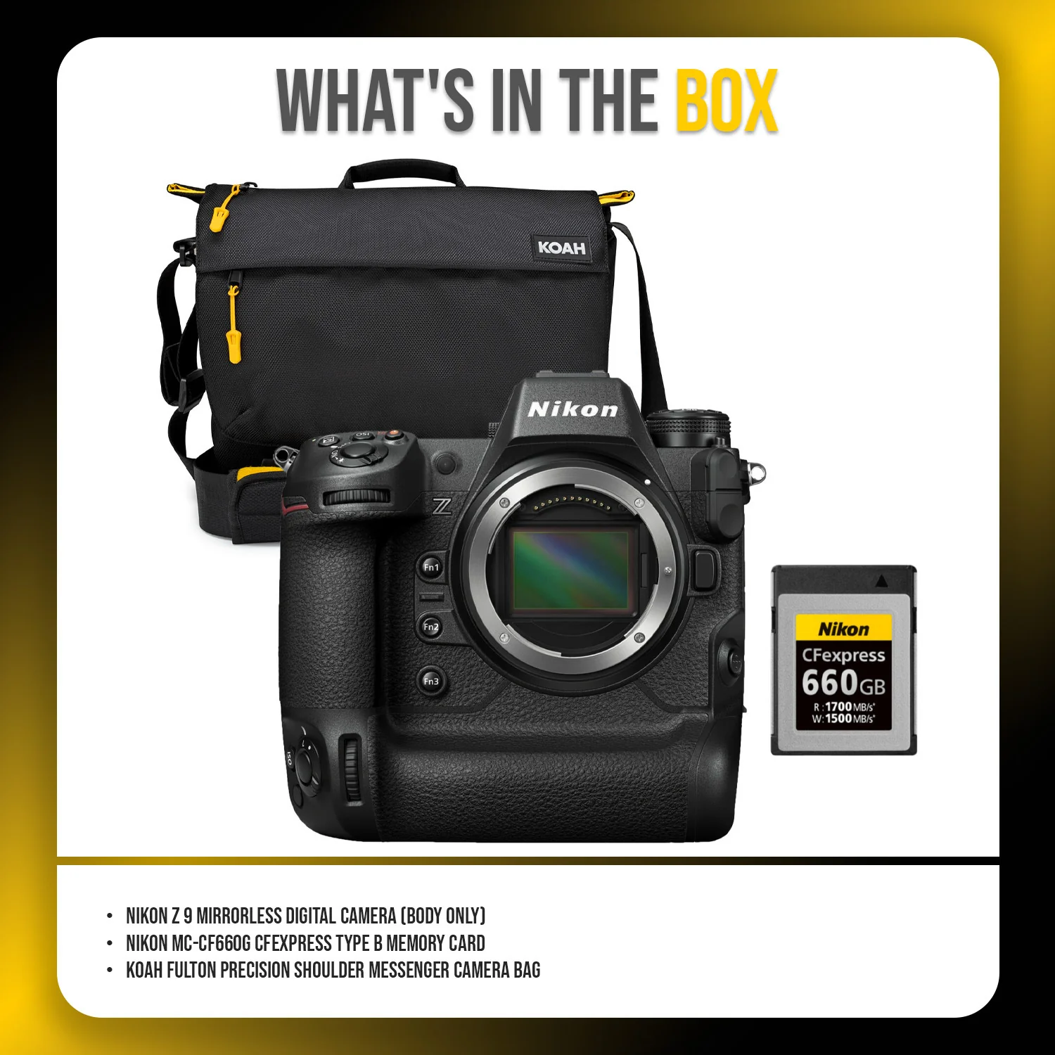 Nikon Z 9 Mirrorless Digital Camera (Body Only) with CFexpress Memory Card and Camera Bag Bundle - Image 8