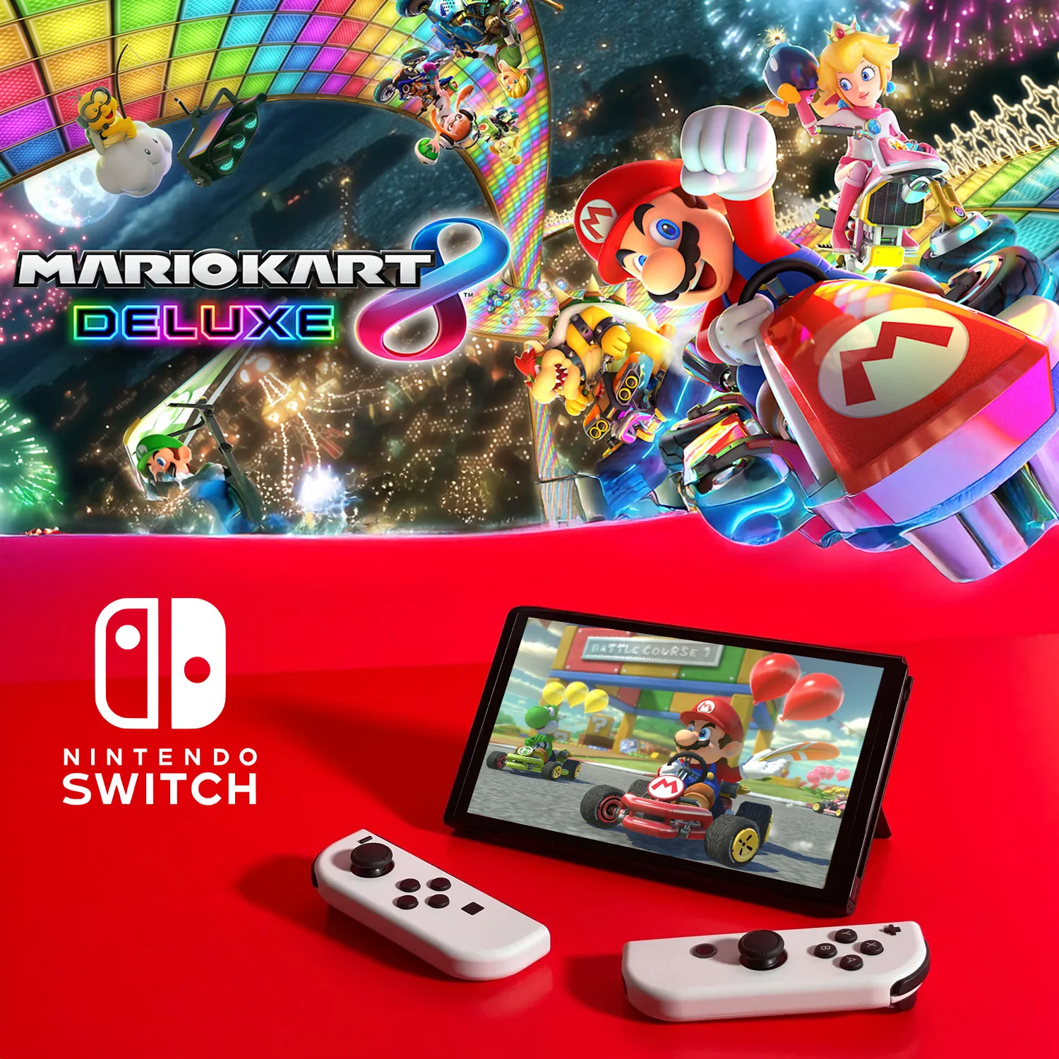 Nintendo Switch | OLED Model | Mario Kart 8 Deluxe Bundle - Image 3
