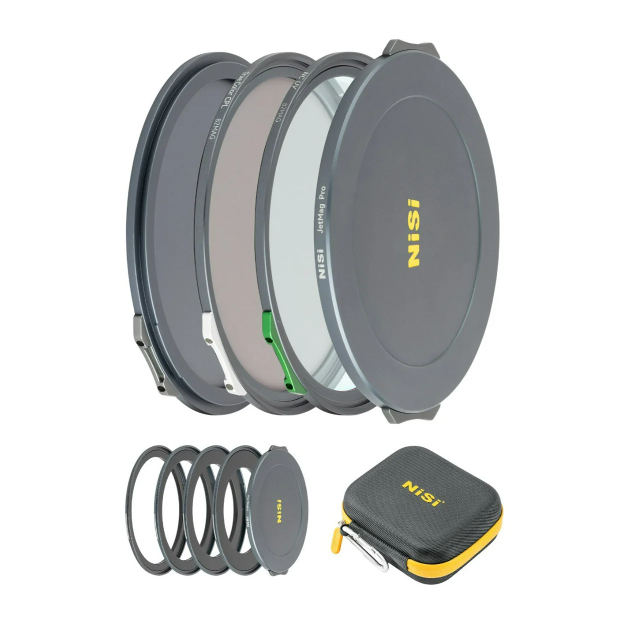 NiSi JetMag Pro Night 82MAG Magnetic Filter Kit with Adapters, Front and Back Caps, and Carry Case