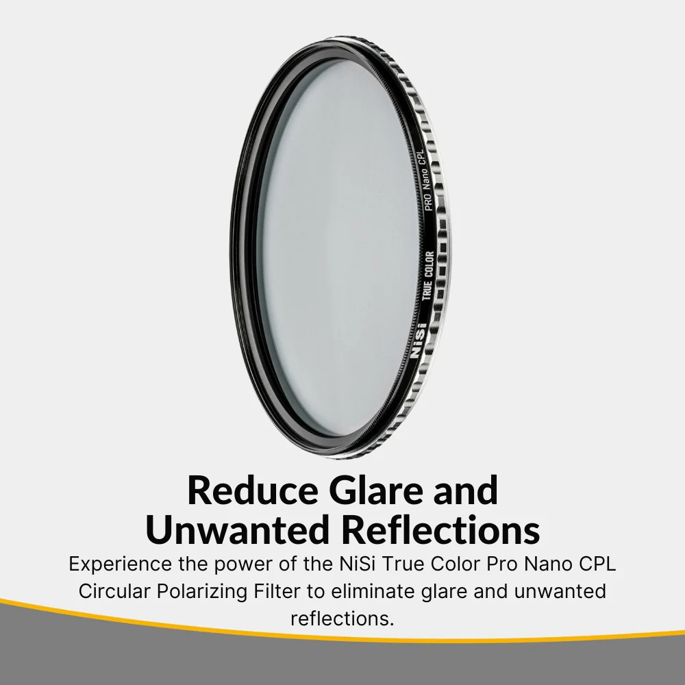 NiSi 95mm True Color Pro Nano CPL Circular Polarizing Filter with Case and Cleaning Cloth Bundle - Image 2