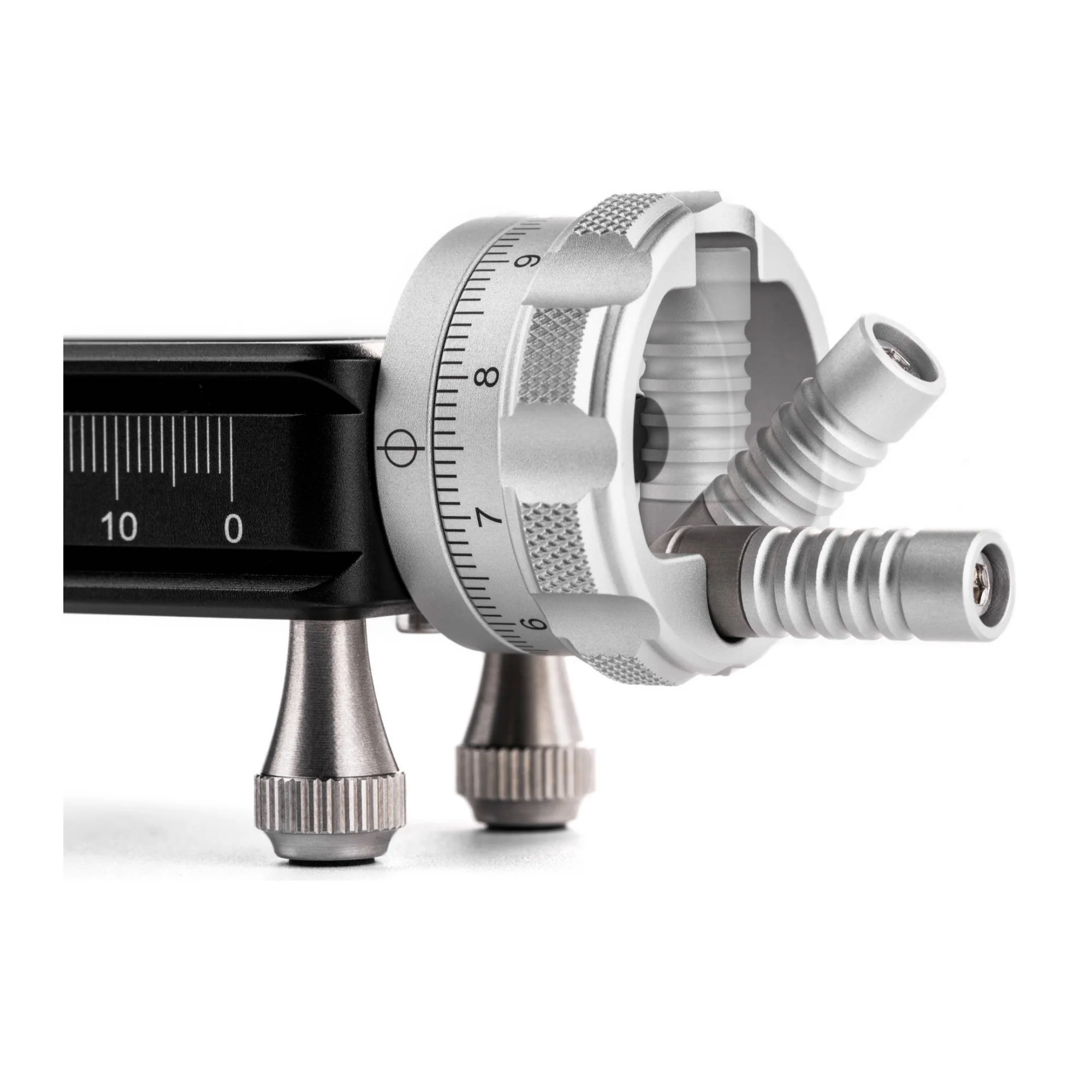 NiSi Quick Adjustment Macro Focusing Rail NM-200S with 360-Degree Rotating Clamp and 4 Foot Nails - Image 8