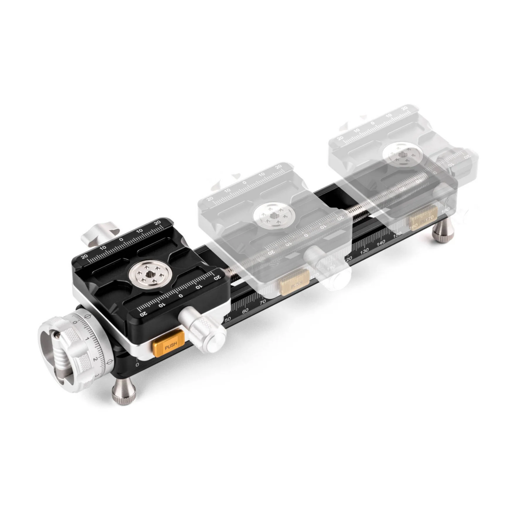 NiSi Quick Adjustment Macro Focusing Rail NM-200S with 360-Degree Rotating Clamp and 4 Foot Nails - Image 9