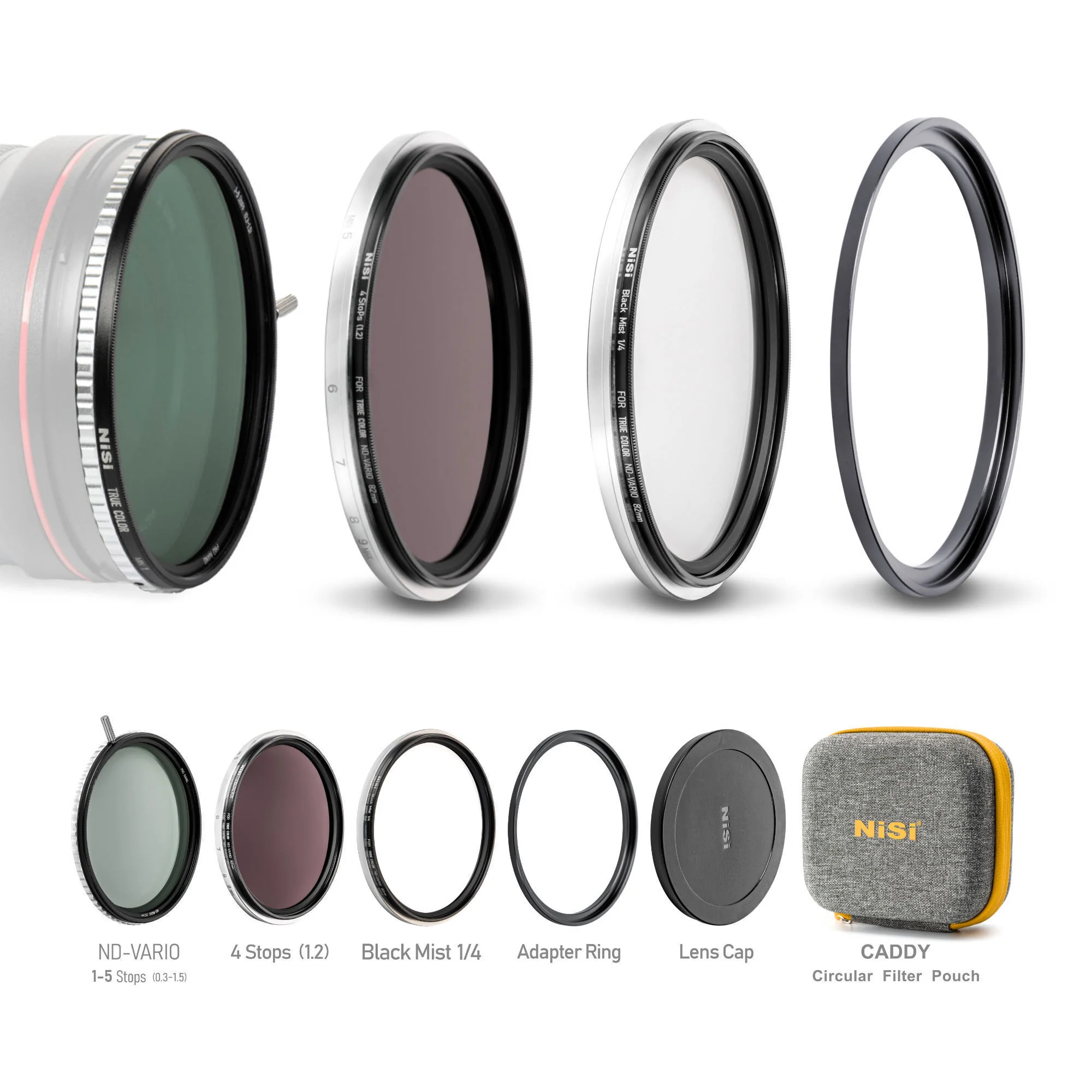 NiSi 77mm Swift VND Mist Kit with Variable Neutral Density Filter and Wide Exposure Options - Image 4