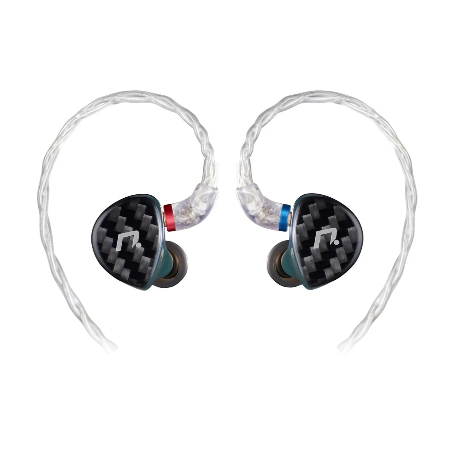NXEars Sonata High-Performance AGL IEM Earphones with Silver Plated MMCX Cable (Midnight Green)