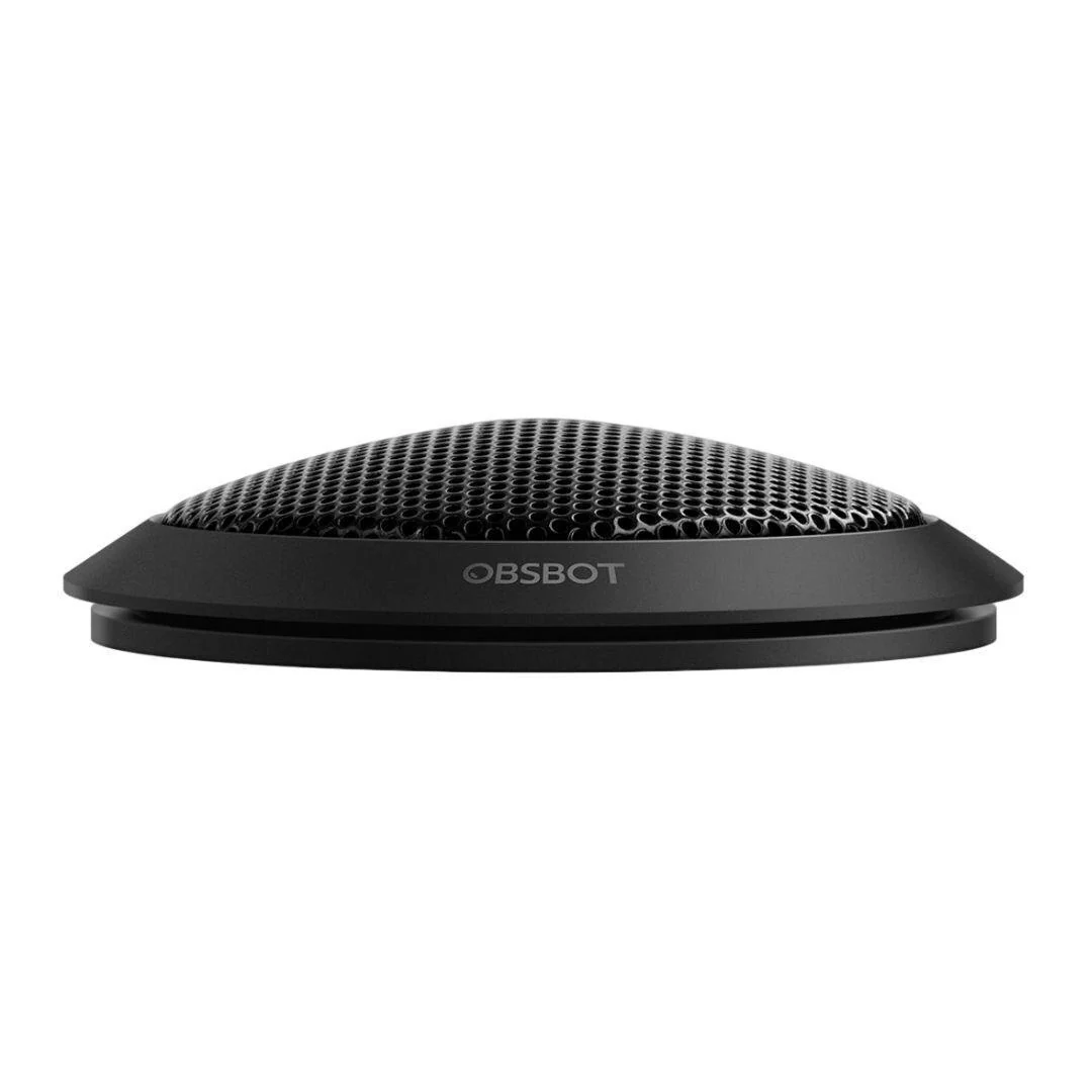 OBSBOT Plug-and-Play Omnidirectional Tabletop HQ Microphone with Anti-Slip Rubber Base (Black) - Image 4