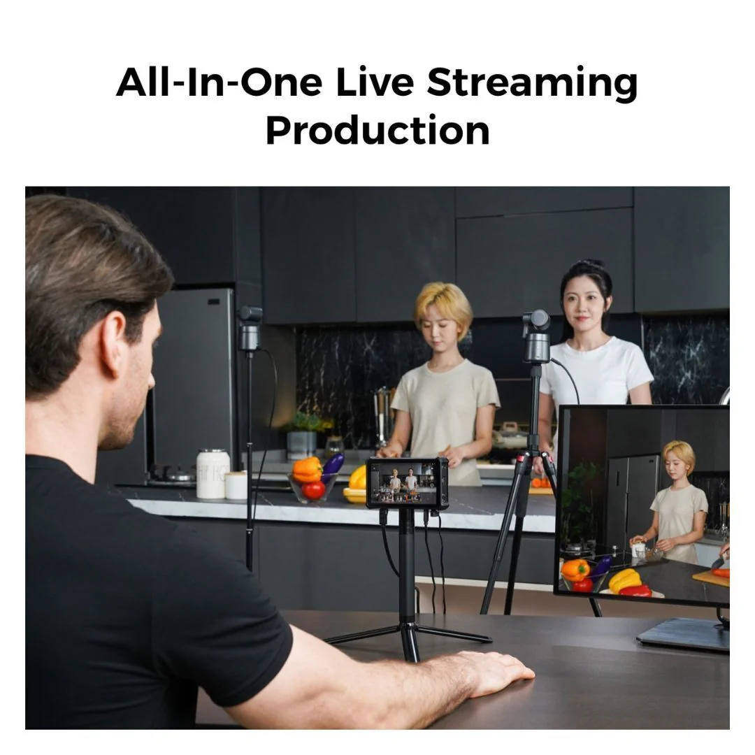 OBSBOT Talent Multi-Cam All-In-One Live Streaming Studio with 5.4-Inch Touchscreen Monitor (Black) - Image 4