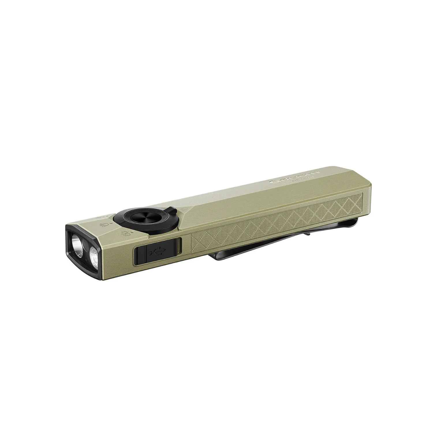 OLIGHT ArkPro Ultra EDC Flat Rechargeable Flashlight (Olive Green CW) - Image 4