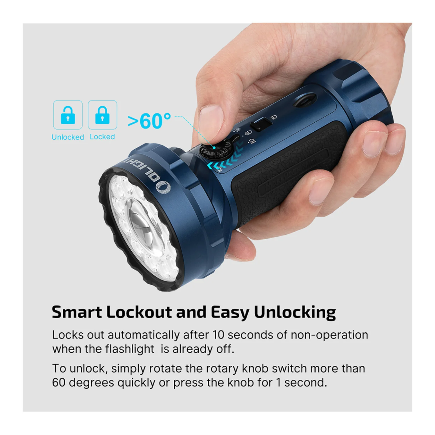 Olight Marauder Mini 2 10,000 Lumen Rechargeable Flashlight (Midnight Blue) - Image 8