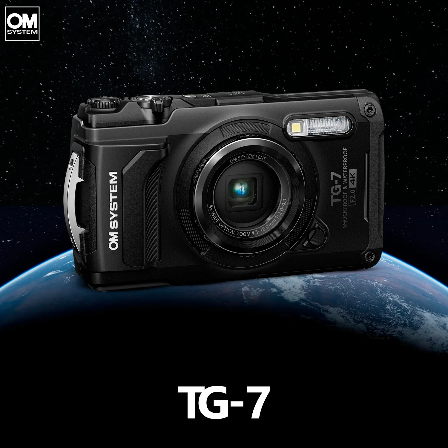 Olympus Tough TG-7 12MP Digital Camera with F2.0 Lens (Black) with Rechargeable Battery Bundle - Image 2
