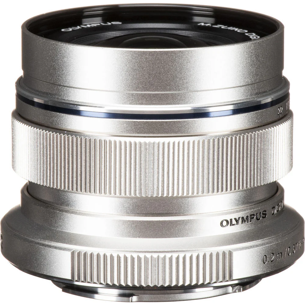 Olympus m.12mm F2.0 Zuiko Camera Lens (Silver) - Image 3