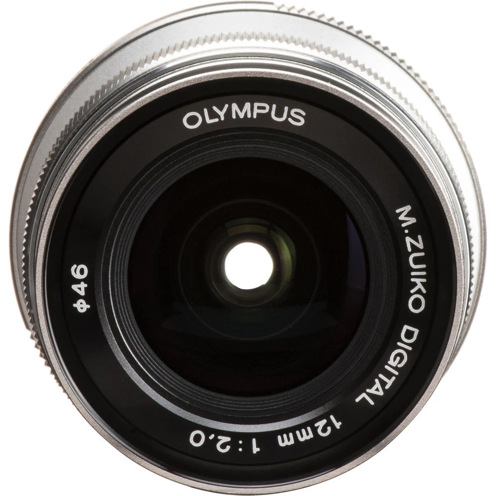 Olympus m.12mm F2.0 Zuiko Camera Lens (Silver) - Image 4