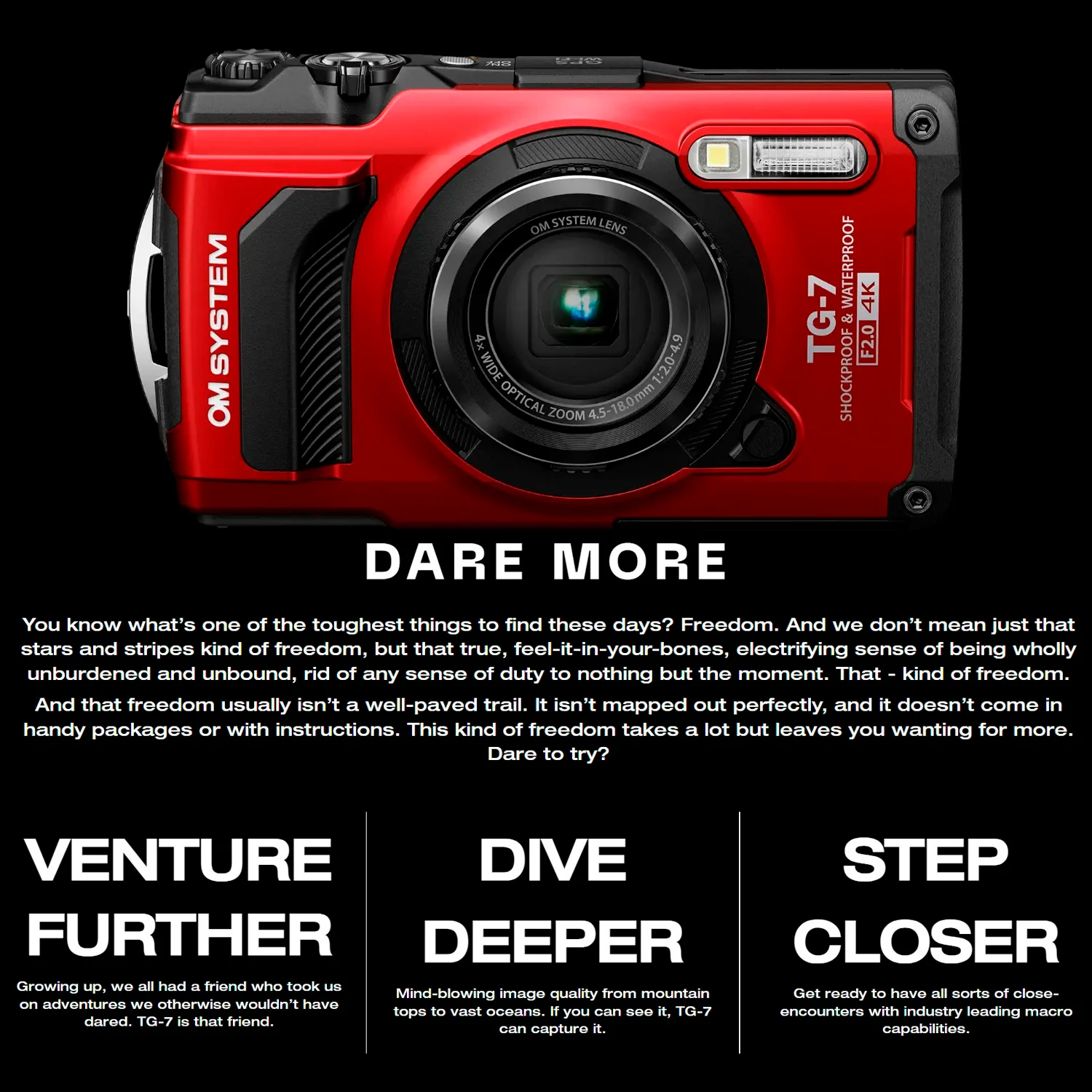 Olympus Tough TG-7 Digital Camera (Red) Bundle with Olympus LG-1 LED Light Guide - Image 3
