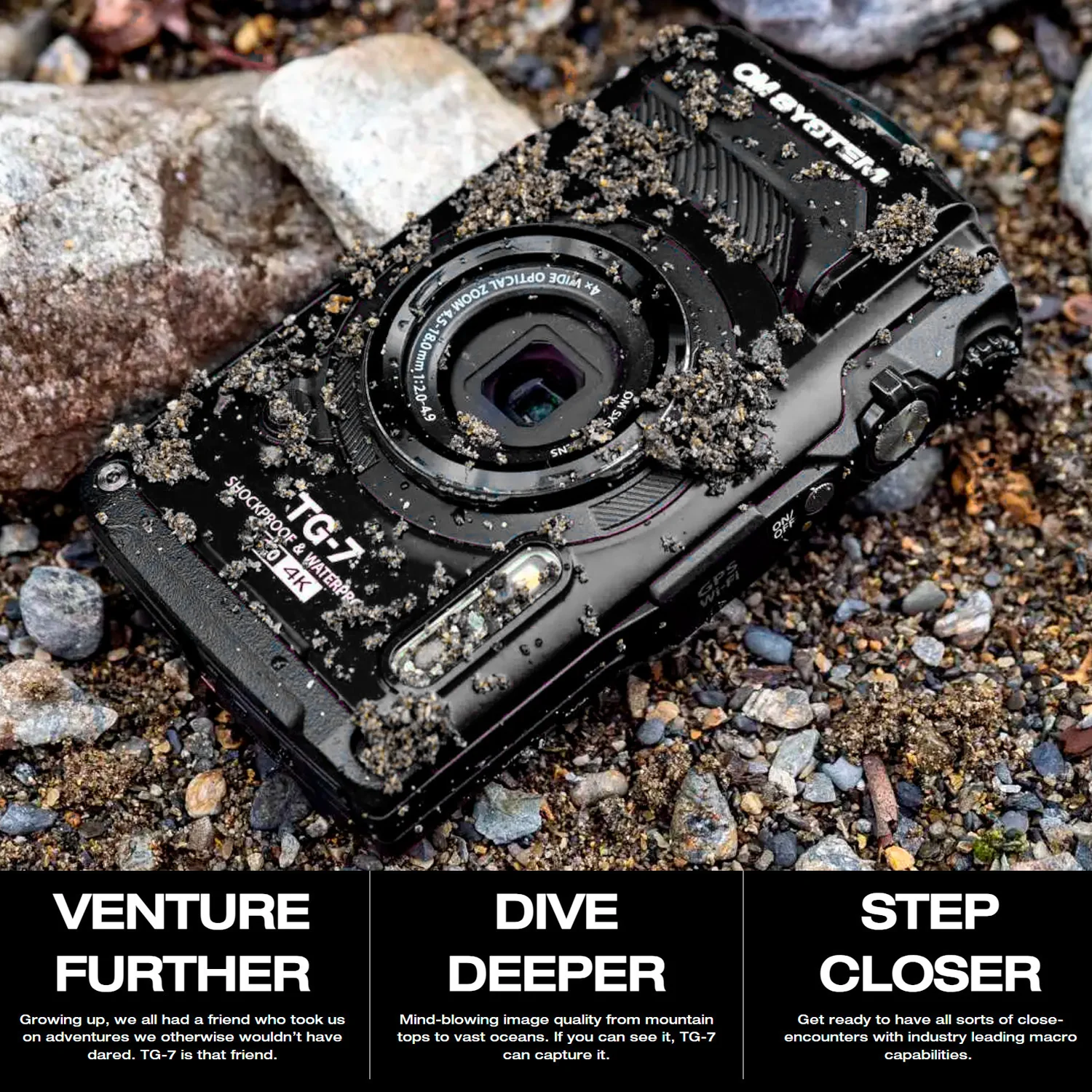 Olympus Tough TG-7 12 MP Digital Camera with F2.0 Lens and TruePic VIII Image Processor (Black) - Image 4