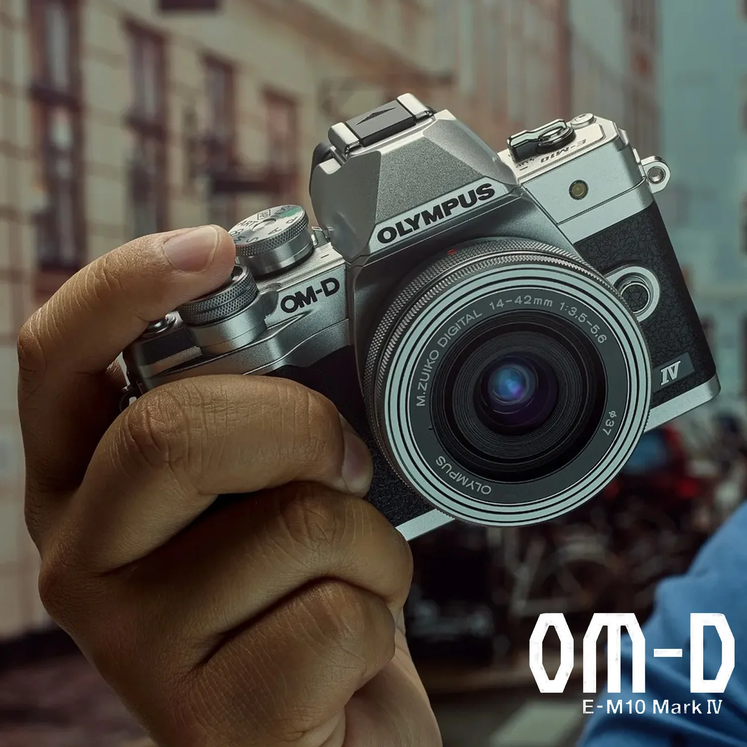 Olympus OM-D E-M10 Mark IV Camera Body (Silver) - Image 3