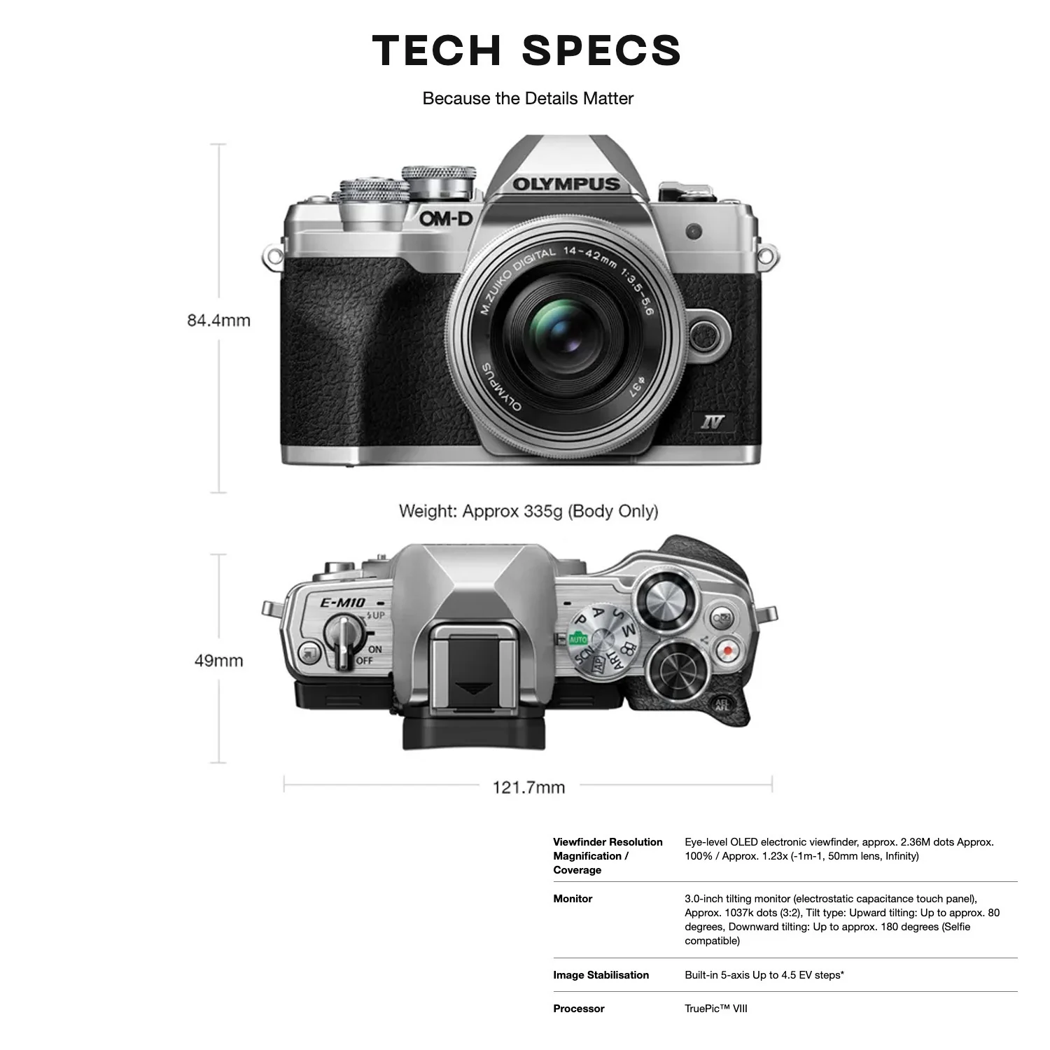Olympus OM-D E-M10 Mark IV Camera Body (Silver) - Image 6