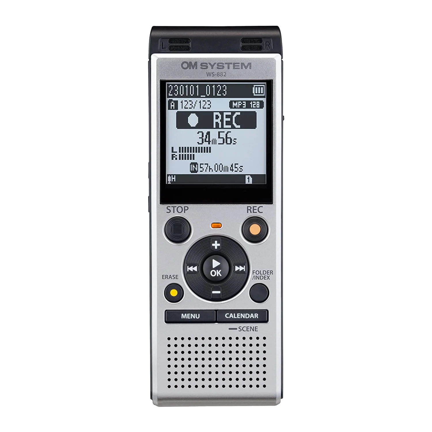 Olympus WS-882 Digital Voice Recorder (Silver and Black)