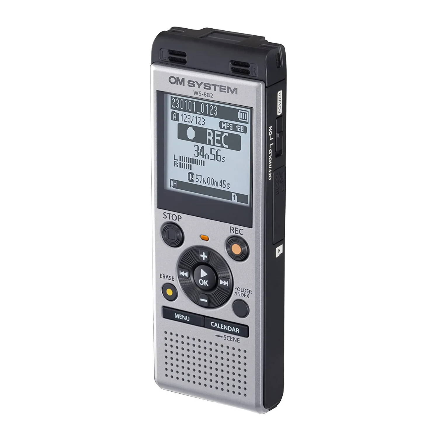 Olympus WS-882 Digital Voice Recorder (Silver and Black) - Image 3