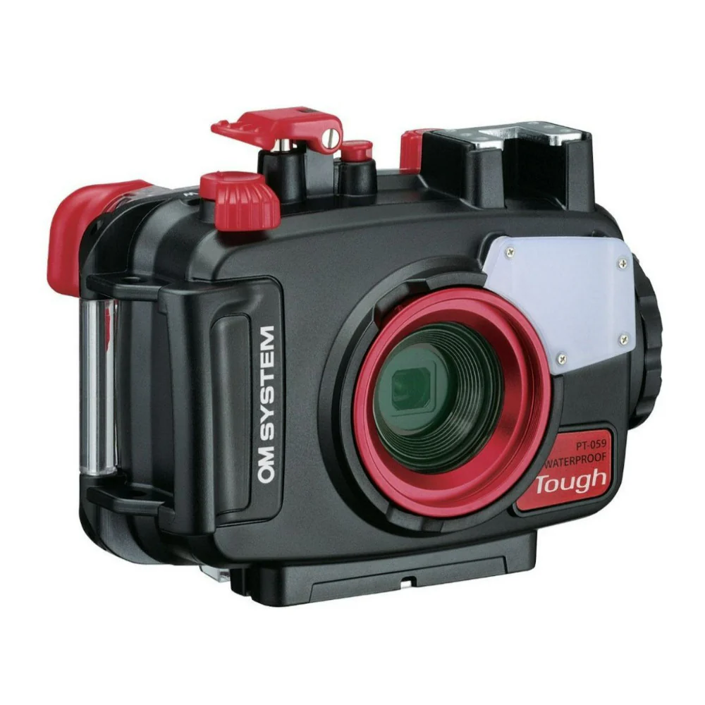 OM SYSTEM PT-059 Underwater Camera Housing for TG-6 and TG-7 Cameras (Red and Black) - Image 3