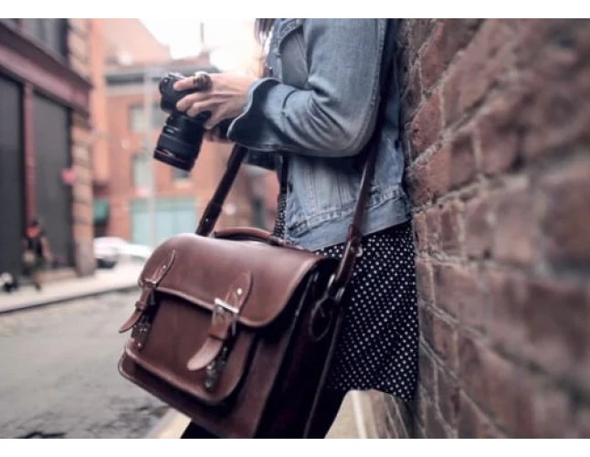 ONA Brooklyn Shoulder Messenger Bag (Black) - Image 10