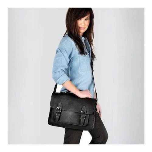 ONA Brooklyn Shoulder Messenger Bag (Black) - Image 11