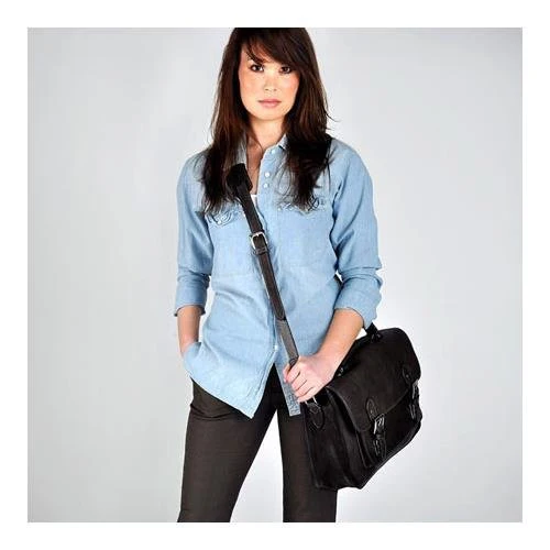 ONA Brooklyn Shoulder Messenger Bag (Black) - Image 12