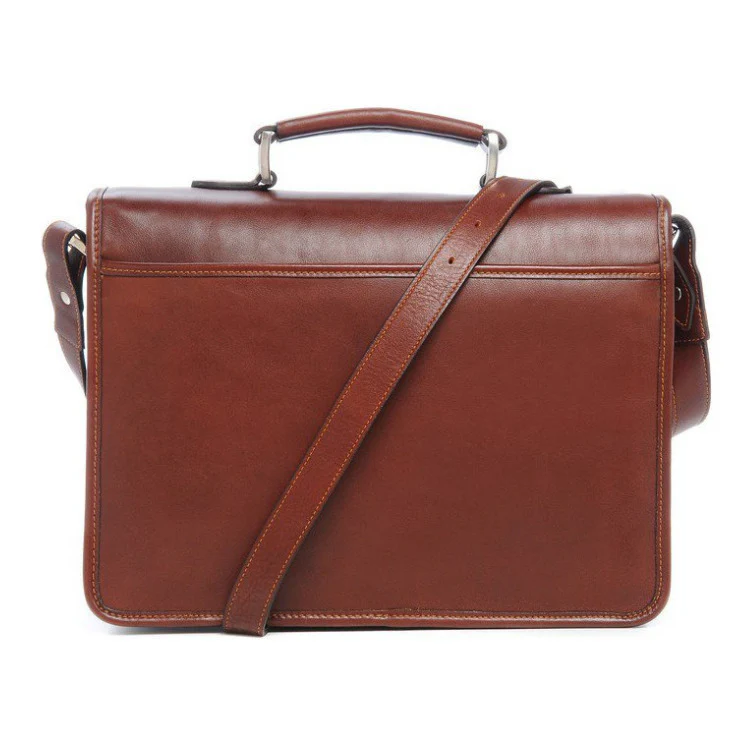 ONA Brooklyn Shoulder Messenger Bag (Chestnut Brown) - Image 5
