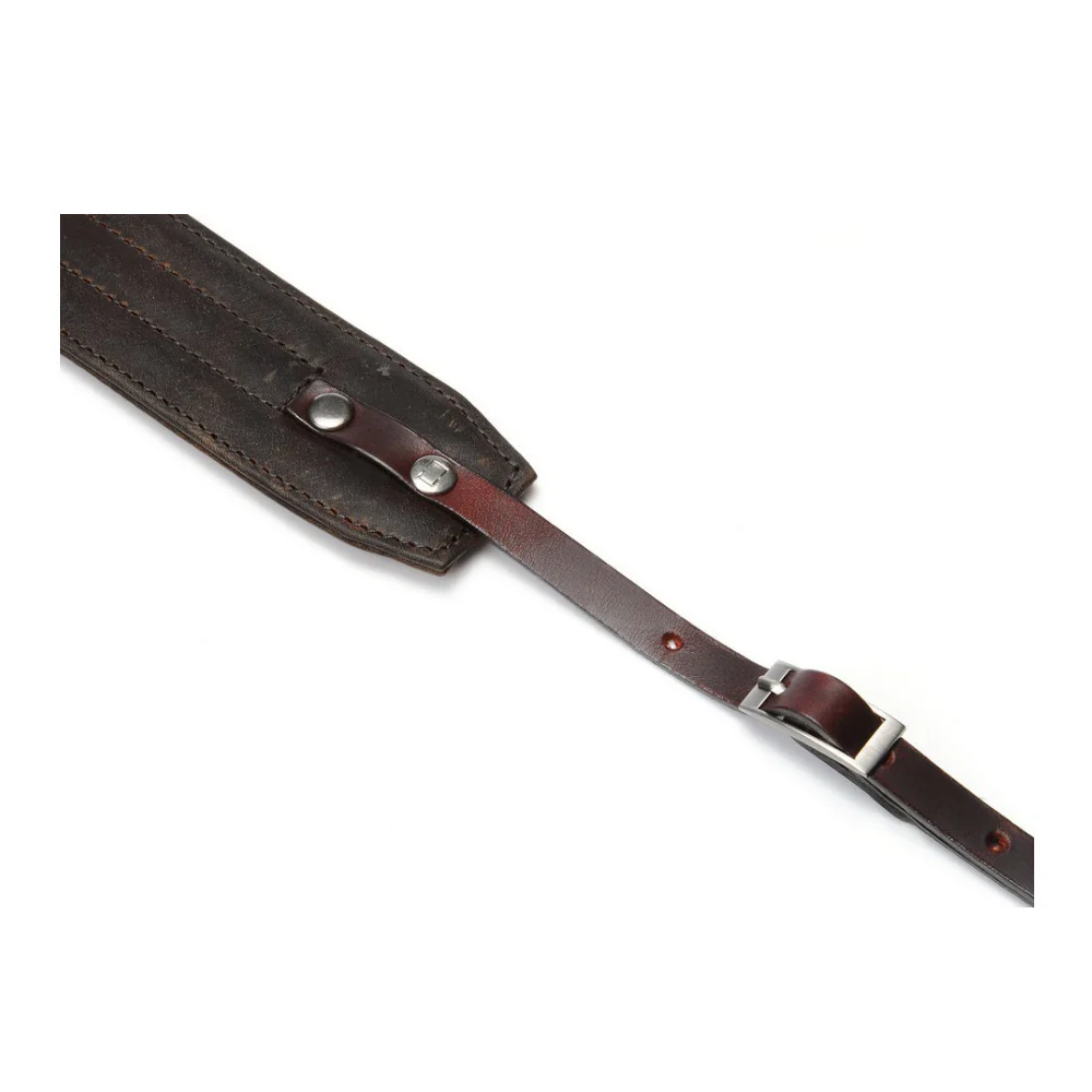 ONA Leather Presidio Camera Strap (Dark Truffle Brown) - Image 3