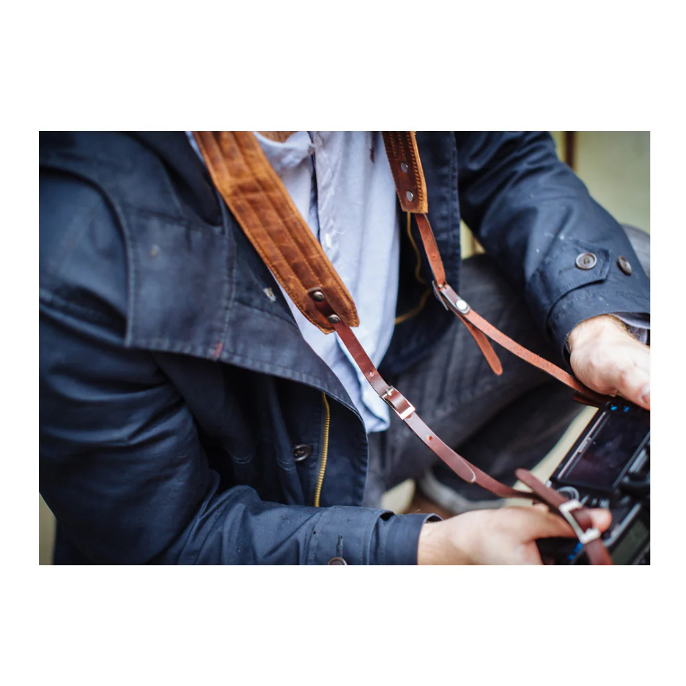 ONA Leather Presidio Camera Strap (Dark Truffle Brown) - Image 5