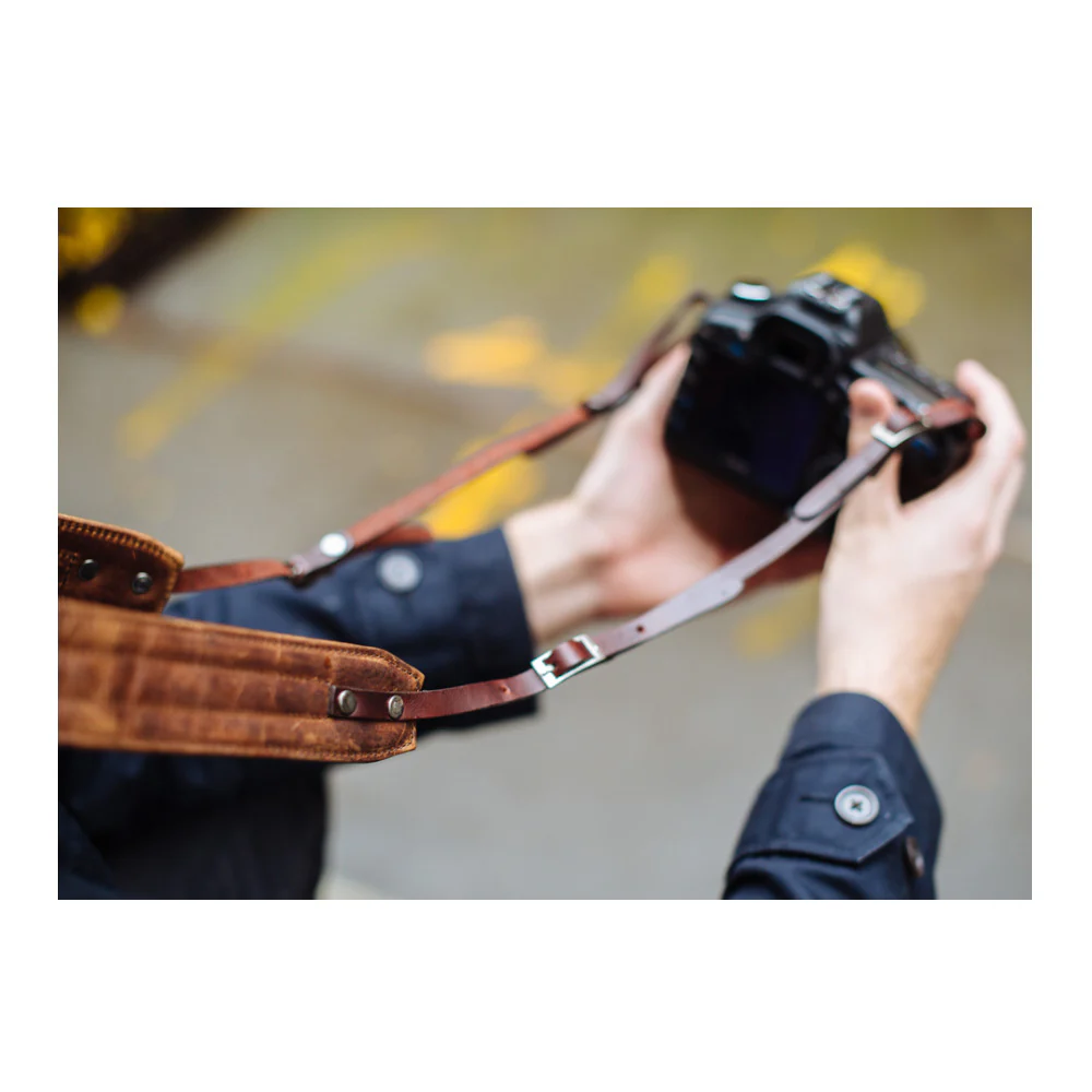 ONA Leather Presidio Camera Strap (Dark Truffle Brown) - Image 6