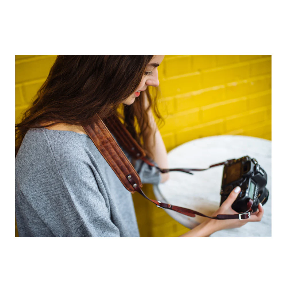 ONA Leather Presidio Camera Strap (Dark Truffle Brown) - Image 8