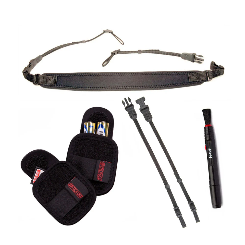OpTech Multi-Camera Combo: Classic Strap with Connectors and Media Holsters (2)